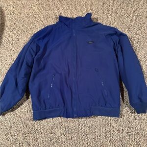 Men’s Large Lands End Blue Jacket with fleece lining